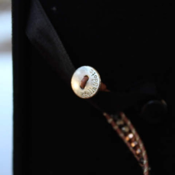 Stella & Dot Beaded Leather Wrap Bracelet - Picture 2 of 3